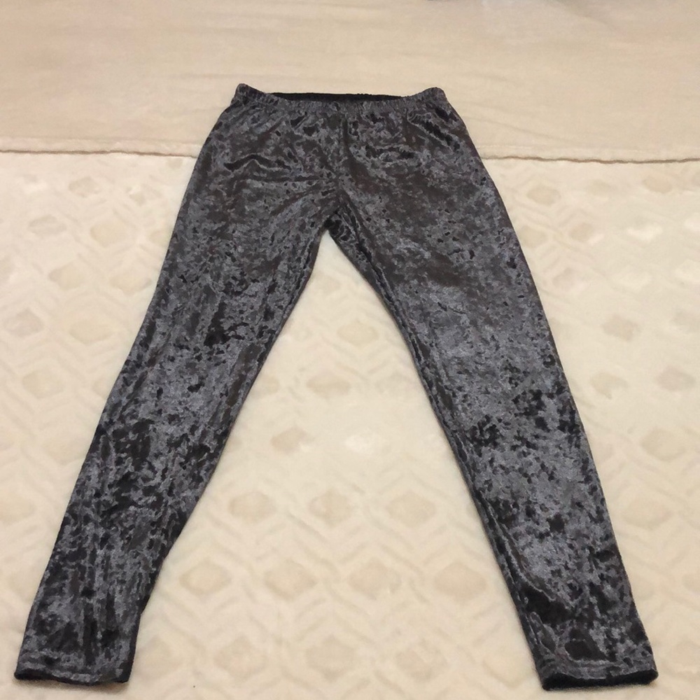 Crushed velvet leggings